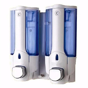Mua Hộp đựng sữa tắm nước gội đầu nhấn 2 bình treo tường chuyên dụng (Xanh) TI722