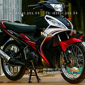 Tem rời EX 2006-2010 Spark đen trắng đỏ
