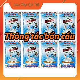 Combo 8 gói M.Phốt bột thông tắc bồn cầu Toilet Hando 300G