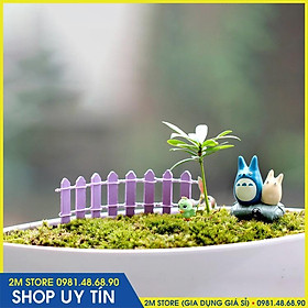 Mua (CHỌN MÀU) Trang Trí Tiểu Cảnh Terrarium Hàng Rào Gỗ Nông Trại Châu Âu Nhiều Màu