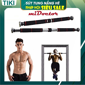 Xà Đơn Treo Tường Gắn Cửa Đa Năng Độ Dài Tùy Chỉnh Giúp Bạn Tập Gym, Tập Cơ Bụng, Cơ Vai, Cơ Xô 60-120Cm - Chính Hãng miDoctor (Màu Ngẫu Nhiên)