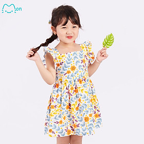 Váy hè cho bé gái chất cotton thô thoáng mát, họa tiết xinh xắn, cho bé từ 2,3,4,5,6,7,8,9,10,11 tuổi MonBabies MV2233