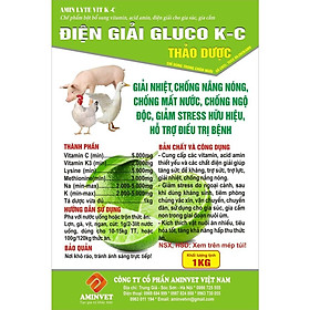 Điện giải gluco KC thảo dược dùng cho vật nuôi 1kg gói