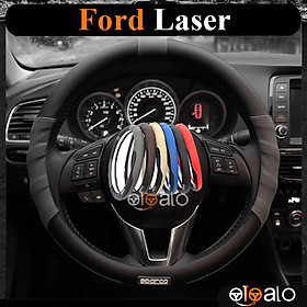 Bọc vô lăng da PU dành cho xe Ford Laser cao cấp SPAR - OTOALO