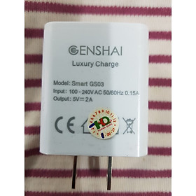 Cóc sạc Genshai smart GS03 - Cốc sạc nhanh 2.1A - Hàng chính hãng