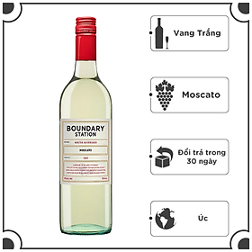 Rượu Vang Trắng Dominic BOUNDARY STATION Moscato 750ml 8% Acl