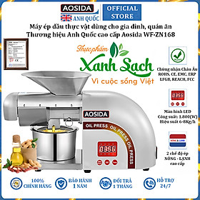 Mua Máy ép dầu thực vật nóng và lạnh thương hiệu Anh Quốc cao cấp Aosida WF-ZN168 - Công suất 1800W - Hàng Chính Hãng
