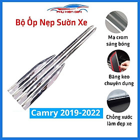 Bộ ốp nẹp sườn Camry 2019-2020-2021-2022 mạ crom trang trí làm đẹp xe