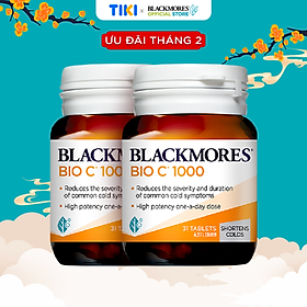 Combo 2 Lọ 31 Viên Uống Bổ Sung Vitamin C Blackmores Bio C 1000mg