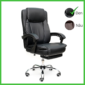 Ghế xoay văn phòng bọc nệm cao cấp Ghế làm việc tại nhà có gác chân thư giãn CR4108-P Relaxing Office Chair