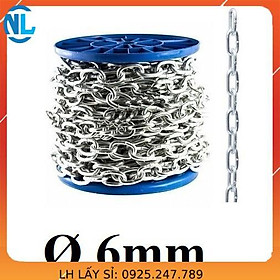 Mua Dây xích sắt mạ kẽm phi 6 cáp thép giá sỉ