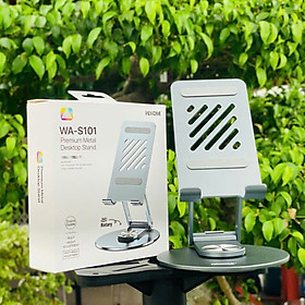 Mua Giá Đỡ Điện Thoại Cao Cấp WA-S101  Chất Liệu Kim Loại Nhôm Bền Bỉ Xoay 360 Độ  Dùng Được Cho Tất Cả Điện Thoại Lớn Nhỏ hàng chính hãng
