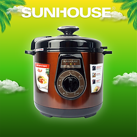 Hình ảnh Nồi Áp Suất Điện Đa Năng Sunhouse SHD1562 (6L) - Cafe - Hàng chính hãng