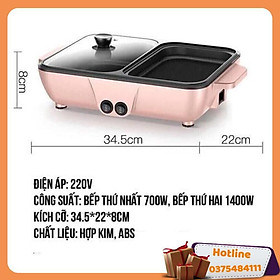 Mua Nồi Lẩu Hồng 2 Ngăn - Hàng Loại 1