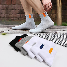 Set 5 Đôi Tất Vớ Cho Nam Cổ trung thể thao