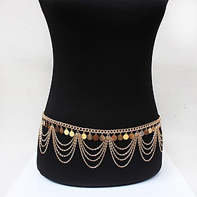 Ethnic Style Women Jewelry Retro Punk Belly Dance Body Necklace Belly Chain