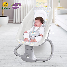 Nôi ru ngủ thư giãn kết hợp ghế ngồi đọc sách cho bé nhạc trắng Mastela 8102 - điều khiển từ xa - kết hợp Bluetooth