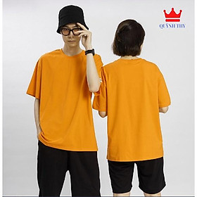 Áo thun TRƠN Unisex Nam Nữ Form rộng tay lỡ Vải Thun Cotton mát mịn thấm hút mồ hôi