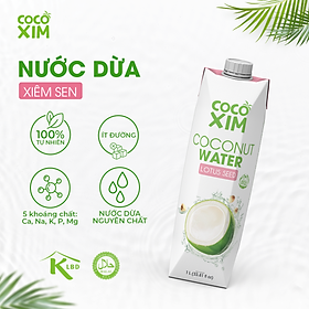 HỘP Nước dừa đóng hộp Cocoxim Sen 1000ml/ Hộp