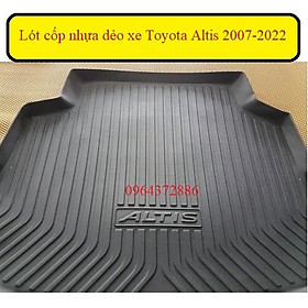 Lót cốp xe Toyota Altis 2007-2022 nhựa dẻo cao cấp, chống nước tốt