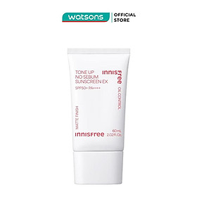 Kem Chống Nắng Innisfree Tone Up No Sebum Sunscreen EX SPF 50+ PA++++ 60ml