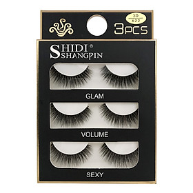 Bộ 3 Cặp Mi Giả 3D Lông Chồn Loại Dày SHIDISHANGPIN