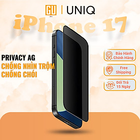 Mua Kính Cường Lực Chống Nhìn Trộm iPhone 17 Series UNIQ Optix Covex PRIVACY AG Dày 0.33mm Bảo Vệ Sự Riêng Tư Và Chống Chói Hàng Chính Hãng