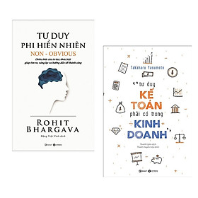 Combo 2 Cuốn Sách Tư Duy - Kỹ Năng Sống hay : Tư Phi Hiển Nhiên + Tư Duy Kế Toán Phải Có Trong Kinh Doanh ( Tặng Kèm Bookmark Thiết Kê)