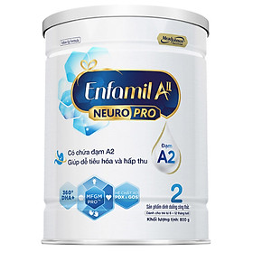 Sữa bột Enfamil A2 Neuropro 2 cho trẻ từ 6 - 12 tháng tuổi – 800g