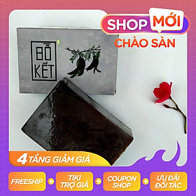 Xà bông Sinh Dược Bồ Kết, xà bông cục 100gr, mẫu bao bì vẽ mộc, mùi hương nhu quyện bồ kết nồng nàn, làm sạch da, có thể gội đầu xài kèm với dầu dưỡng chăm sóc tóc hiệu quả