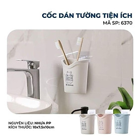 CỐC CẮM BÀN CHẢI NHỰA VIỆT NHẬT DÁN TƯỜNG SIÊU TIỆN DỤNG