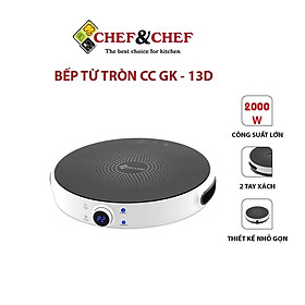 Mua Bếp từ CHEF&CHEF CC-GK13D siêu mỏng siêu nhỏ gọn  có núm xoay dễ điều khiển  tiện dụng cho nhà bếp-Hàng chính hãng