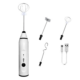 USB Sạc Cà Phê Sữa Drink Frother Sữa Rửa Mặt Foamer 3 Tốc Độ Điện Máy Đánh Trứng Cầm Tay Điện Máy Trộn Thực Phẩm Xay Sinh Tố - one