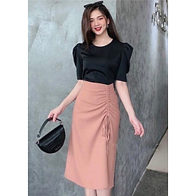 Chân váy bút chì dài qua gối sang trọng, thích hợp mặc đi làm hoặc dự tiệc