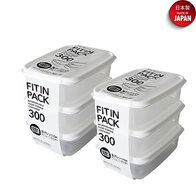 Mua Bộ 03 hộp nhựa nắp mềm Fit in Pack 300ml đựng & bảo quản thực phẩm - nội địa Nhật Bản