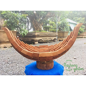 Mua THUYỀN GỖ TRỒNG LAN- THUẬN BUỒM XUÔI GIÓ- SIZE LỚN DÙNG ĐỂ TREO  ĐỂ BÀN TRANG TRÍ....