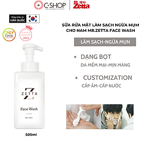 Sữa rửa mặt dành cho Nam Mr.Zetta Face Wash 500ml