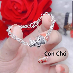 Lắc tay bạc trẻ em 12 con giáp MS115