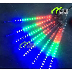 BỘ 8 ỐNG ĐÈN LED TRANG TRÍ SÁNG HIỆU ỨNG MÀU SẮC SAO BĂNG CỰC ĐẸP 