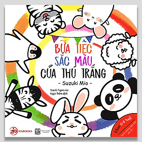 [Download Sách] Ehon Màu sắc - Bữa tiệc màu sắc của thú trắng