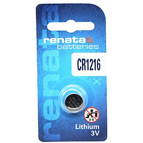 Pin nút Thụy Sỹ RENATA CR1216 3V Made in Swiss (Loại tốt - Giá 1 viên)