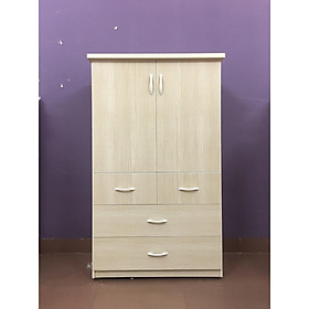 Mua Tủ nhựa 2 cánh 4 ngăn kéo màu vân gỗ sồi (cao 1m35 x rộng 85cm x sâu 45m)