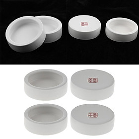 4Pcs Ceramic Reptile Feeding Worm Dish Food Water Bowl for Reptile