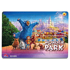 Xếp hình Tia Sáng Wonder park (48 Mảnh Ghép) - Tặng kèm câu đố mặt sau cho bé