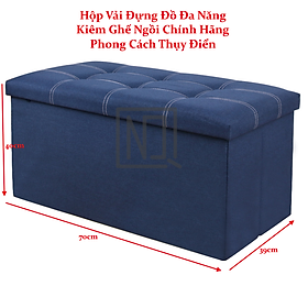 Hộp đựng đồ kiêm ghế ngồi đa năng 39 x 39 x 40cm