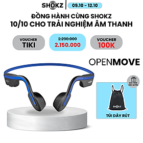 Mua Tai Nghe Bluetooth Thể Thao Truyền Âm Thanh Qua Xương SHOKZ OPEN MOVE S661  - Hàng chính hãng - Pin sử dụng trong 6 tiếng - Kháng nước IP55