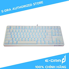 Bàn phím cơ E-DRA EK387 White Edition