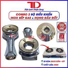 Điếu inox bếp gas + Họng Đầu Đốt chia lửa Sen đồng 78 JAPAN - ( Kèm Bass gắn + Vít) - Điện Lạnh Thuận Dung