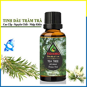 Tinh dầu tràm trà nguyên chất nhập khẩu ấn độ - tinh dầu xông thơm phòng, đuổi muỗi, giảm stress tidamo 10ml