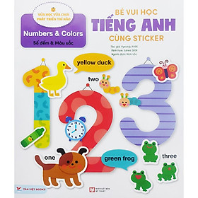 Bé vui học tiếng Anh cùng sticker - Số đếm và màu sắc numbers & colors - Bản Quyền